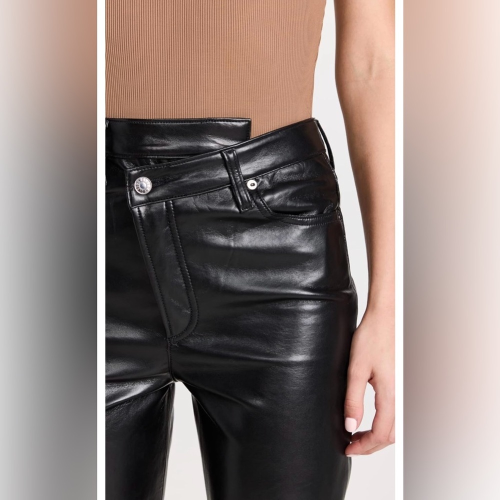 Agolde Black Straight Leg Pants